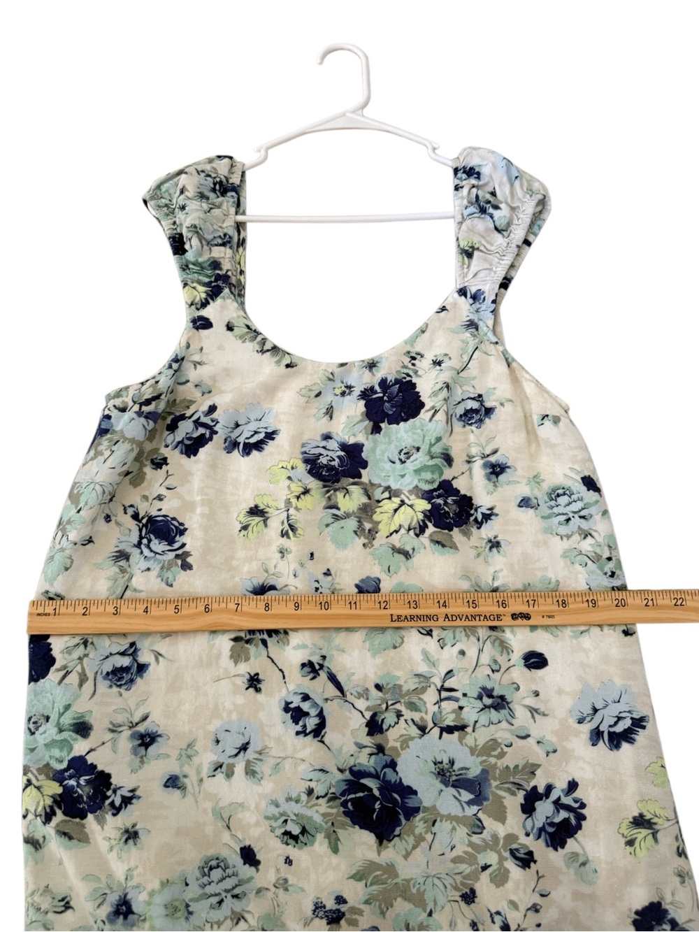 Free People Wildflower Printed Mini White Blue Babydoll Dress Boho Cottagecore - Picture 12 of 12